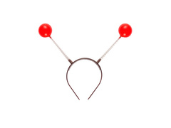 Fejpánt piros tapintású tapintókkal