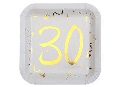 Harmincadik születésnapi papírtányér - 23 cm - 10 db.
