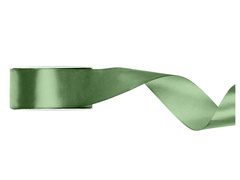 Szatén szalag, zsálya, 38 mm / 25 m, 1 db.