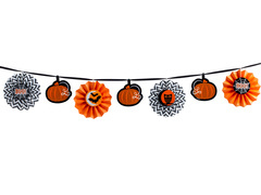Halloween füzér rozettákkal - 3,6 m.