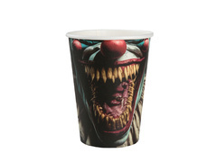 Halloween papírpoharak A gyilkos bohóc - 270 ml - 10 db.