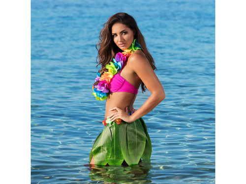 Hawaii többszínű nyaklánc XXL -100 cm - 1 db.