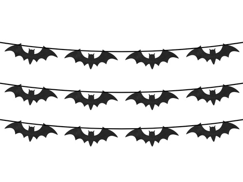 Halloween füzér - Denevérek - 500 cm