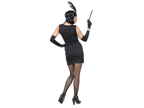 Charleston jelmez fekete - 1 db.