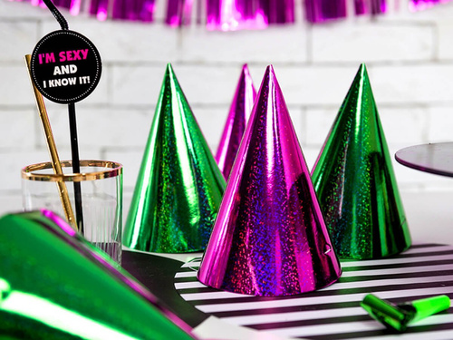 Színes holografikus kupakok - 120 db.