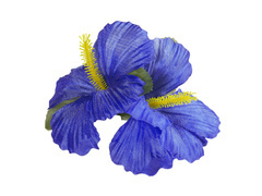 Hawaii kék virágos kitűző - 1 db.