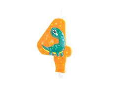 Számgyertya Dinoszauruszok - 4 - négy - négy