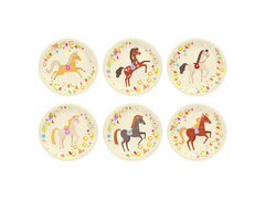 Papírtányérok Lovak - 18 cm - 6 db.