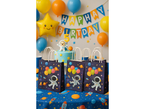 Kozmosz születésnapi ajándéktáskák - 4 db.