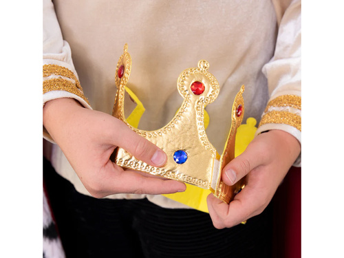 Királyi puha arany korona - 1 db.