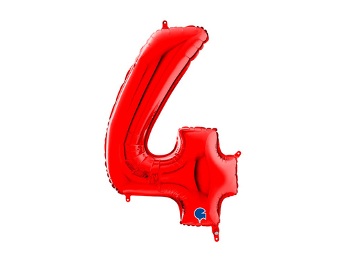 4-es számú piros fólialufi - 66 cm - 1 db.