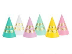 Boldog születésnapot sapkák - 6 db.