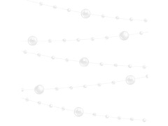 Fehér gyöngyfüzér - 650 cm - 1 db.