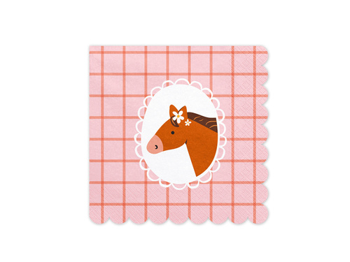 Születésnapi szalvéta Lovas - 33 cm - 12 db.