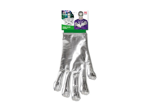 Fémszínű idegen kesztyű