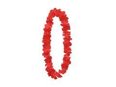 Hawaii piros nyaklánc - 100 cm - 1 db.