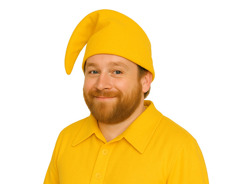 Törp törp sapka sárga - 1 db.