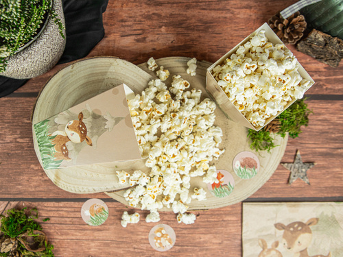 Popcorn dobozok Erdei állatok - 6 db.