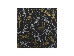 Halloween csontváz szalvéta - 33 cm - 10 db.