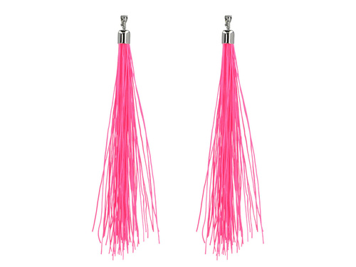Neon rózsaszín fülbevaló - 1 pár.