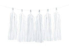 Fehér rojtos füzér - 150 cm - 1 db.