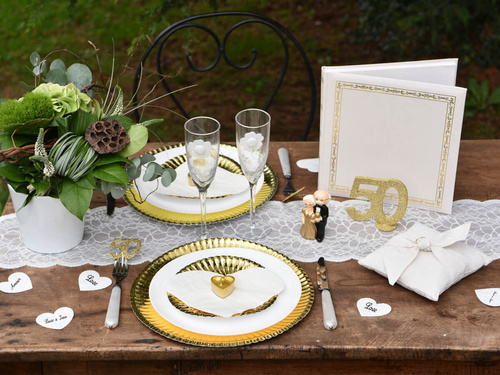 Csipke asztali futó dísz - fehér - 18 cm x 3 m - 1 db.