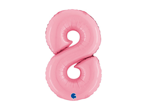 8-as számú fólialufi pasztell rózsaszín - 14" - 1 db.