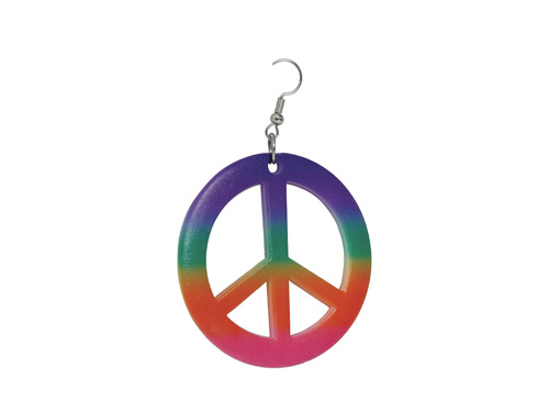 Pacyfka fülbevaló színes - 1 pár