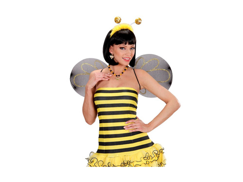 Sárga fejpánt arany flitterekkel