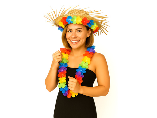 Hawaii kalap virágokkal - 1 db.