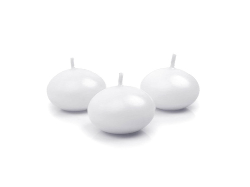 Gyertyakorong úszószőnyeg, 40mm, fehér, 1 db