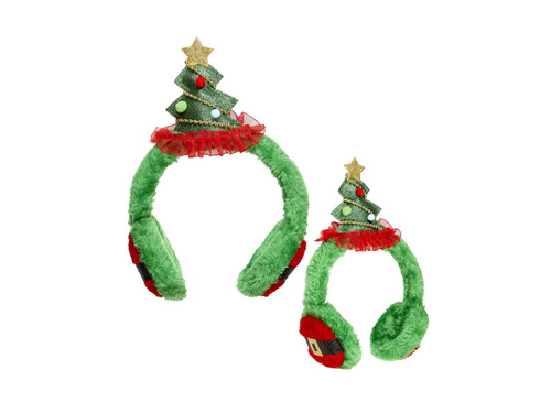 Karácsonyfa fülmelegítő fejpánt