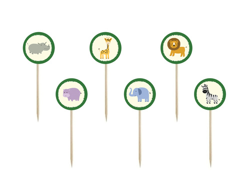 Szafari csákányok - 7 cm - 6 db.