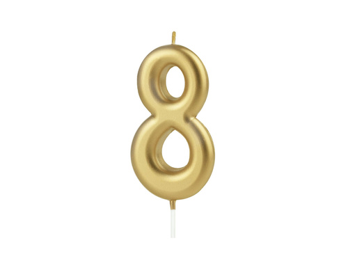Arany számgyertyák - 18 - 2 db.