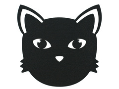 Tányérállvány - Macska - 35 x 36 cm - 1 db.