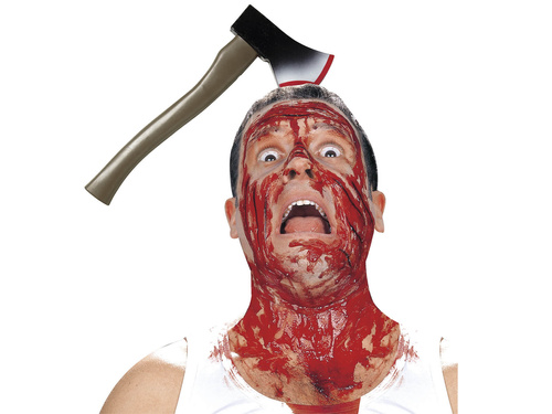 Fejsze a fejbe Halloween alkalmából - 1 db.