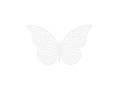 Papírdekoráció Kis pillangók - 6,5 x 4 cm - 10 db.