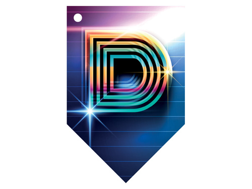 Disco zászló függő banner - 5 m