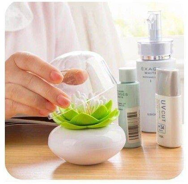 Lótusz pálcika és fogpiszkáló tartó - zöld