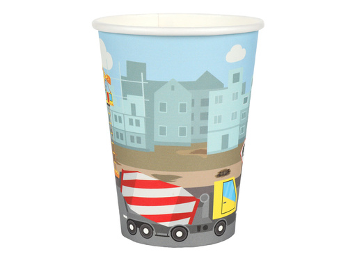 Papírpoharak Construction - 270 ml - 10 db.