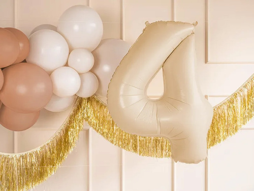 4-es bézs színű fólialufi - 72 cm - 1 db.