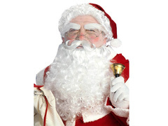 Deluxe Mikulás sapka parókával és szakállal - 1 db.