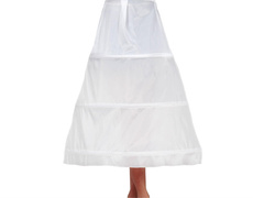 Fehér alsószoknya körrel - 85 cm - 1 db.