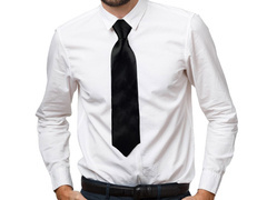 Fekete nyakkendő - 38 cm - 1 db.