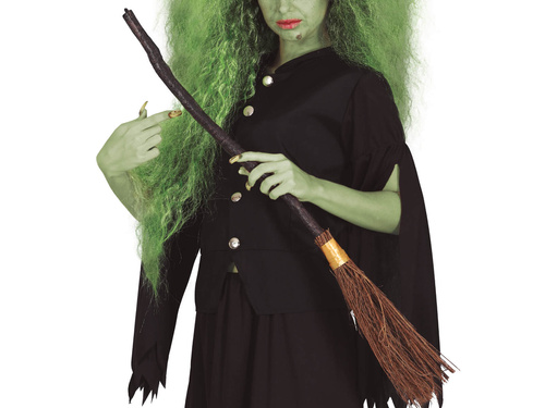 Halloween boszorkányseprű - 90 cm - 1 db.