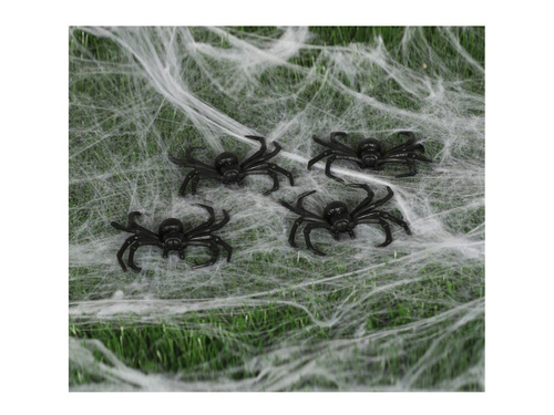 4 műanyag pókból álló készlet - 8 cm