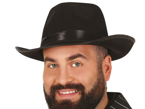 Gengszterkalap fekete csővel - 1 db.