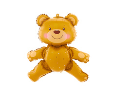 Teddy maci fólialufi - 64 x 60 cm - 1 db.