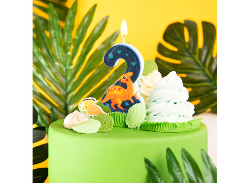 Számgyertya Dinoszauruszok - 2 - kettő