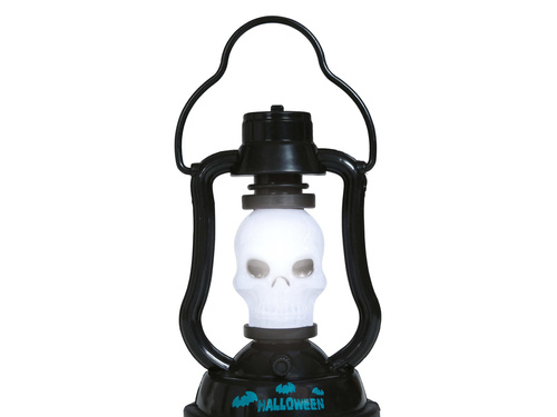 Halloween koponya lámpa - 15 cm - 1 db.